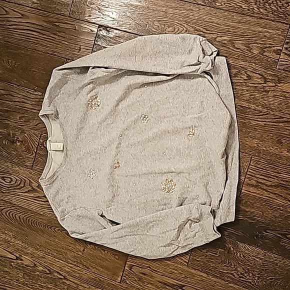 Maternity Jeweled Sweatshirt - Picture 1 of 3